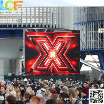 The auto show P10 full color big screen outdoor led tv